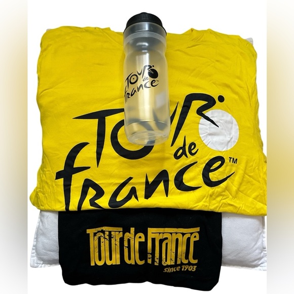 Tour de France 2023 yellow short sleeve T-shirt and souvenirs new - Picture 1 of 8